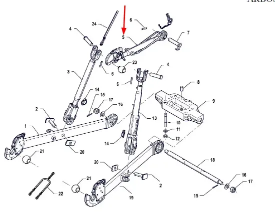 Slika Central linkage linkage P5S56101101