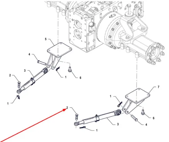 Slika Rear stabilizer pin TUZ P5S56101112