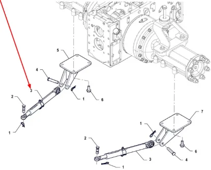 Slika Rear linkage arm stabilizer P5S56101121