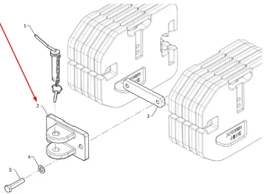 Slika Front hitch P5S74101103