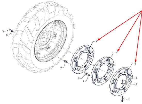 Slika Rear wheel weight P5S95001104