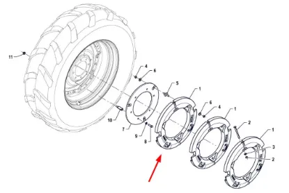 Slika Rear wheel weight 70kg P5S95001107