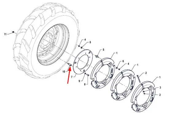 Slika Threaded wheel stud M16 P5S95001113