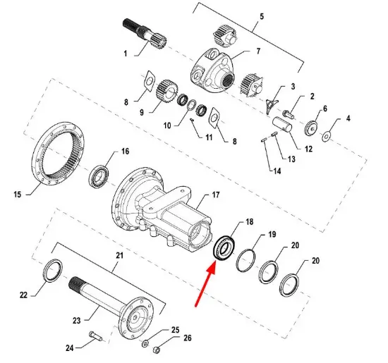 Slika Tapered roller bearing 30215 PIS01030047