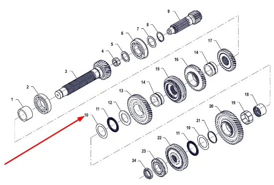 Slika Bearing washer PIS01080001