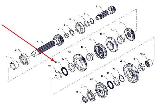 Slika Retaining ring 55 x 78 x 3 PIS01090001