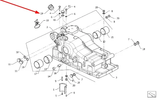 Slika Rear axle breather plug SFP.40-1