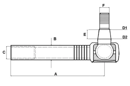 Slika Tie rod end M20/M24 SHP211KR