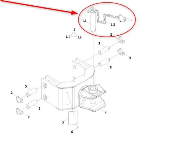 Slika Towing pin with cotter pin TA700.53C.1.3