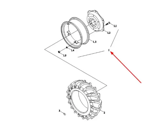 Slika Rear rim TB1S340040001K