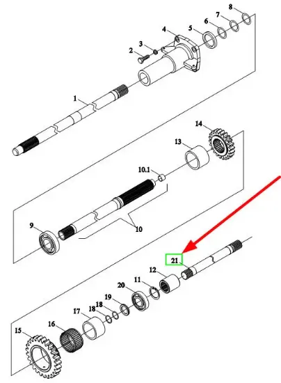 Slika PTO drive connecting shaft TB1S372010008Ka