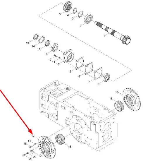 Slika Left bearing seat TB1S382020001K