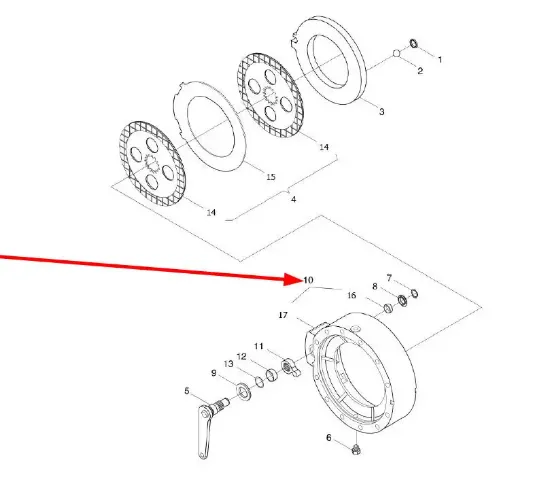 Slika Left brake disc housing TB1S431010003K