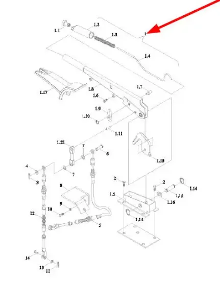 Slika Handbrake lever TB1S433010001K