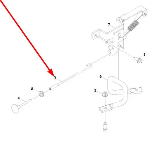 Slika Bonnet lock rod TB1S473010001K