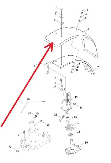 Slika Left front fender TB1S477030002K