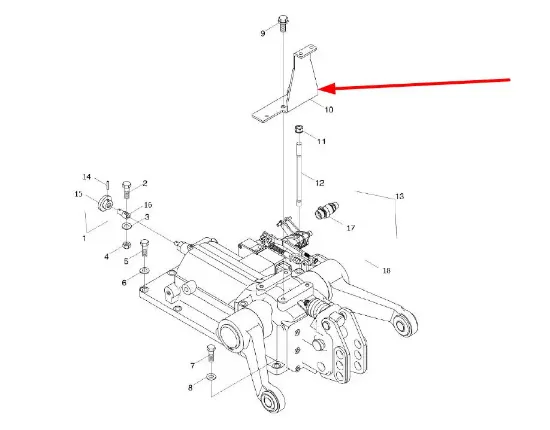 Slika Rear linkage mounting plate TB3C551010002