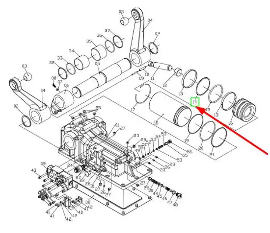 Slika T2-P100 retaining ring TB3C551010017