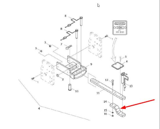 Slika TB400.35.1-02 hitch connecting beam