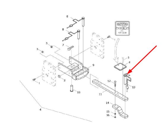 Slika Retaining pin with cotter pin 30 x 140 TB400.35.1.2