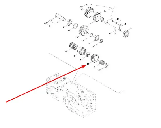 Slika Reverse gear TB450.38J-04