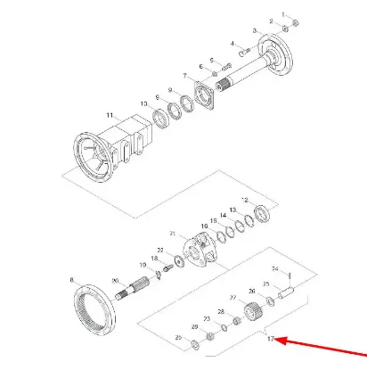 Slika Complete satellite basket gear TB450.391.1