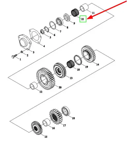 Slika Gearbox needle bearing 42 x 49 x 35,5 TB550.372-16