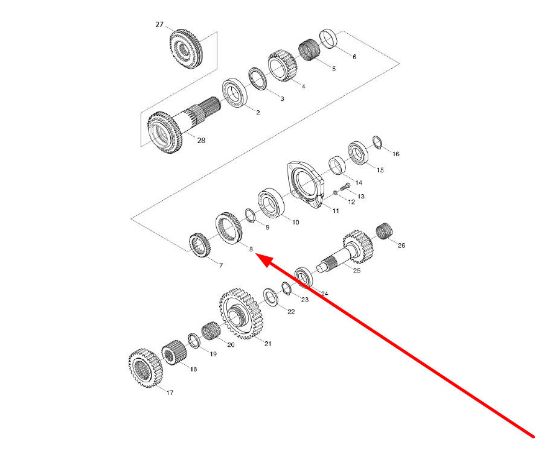 Slika Sliding sleeve 34 teeth TB550.373-06a