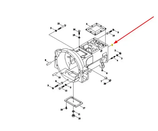 Slika Gearbox housing TB604.371-01a