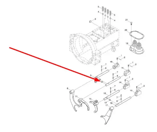 Slika Gearbox slider TB604.374B-04