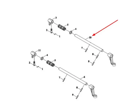 Slika Auxiliary gear shift shaft TB604.374B.1-04a