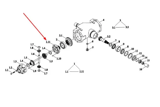 Slika Differential housing right TC02311010028