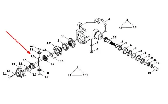 Slika Differential shaft TC02311010033