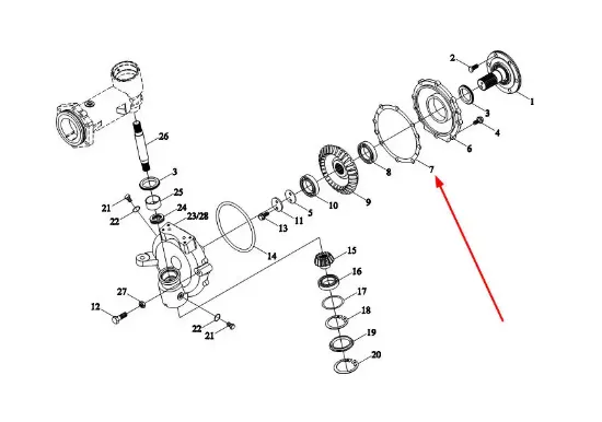 Slika Steering knuckle housing gasket TC02311010060