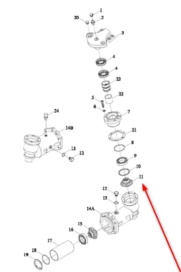 Slika Front axle bevel gear TC02311020018