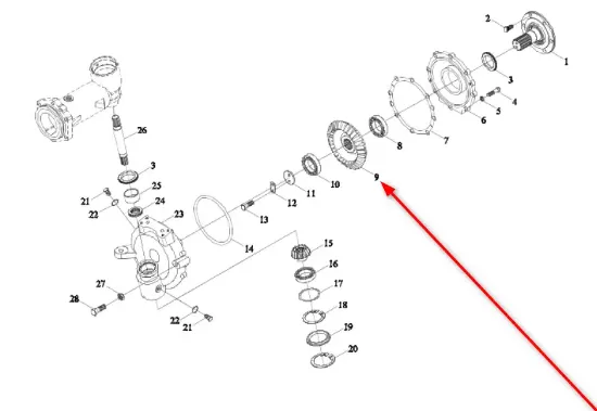 Slika Steering knuckle gear TC02311020019