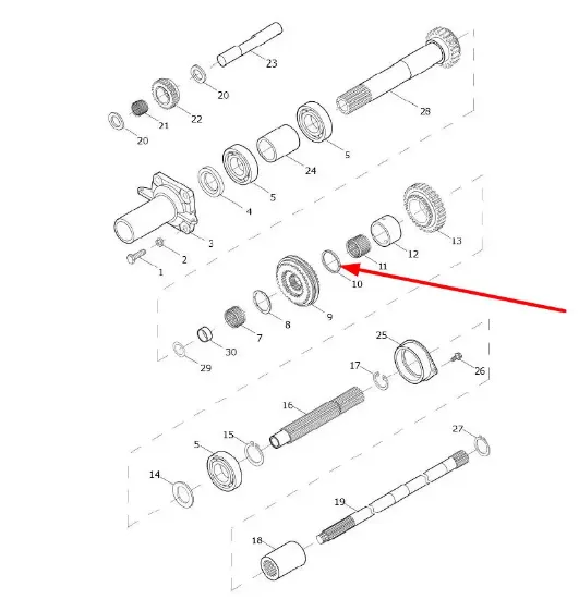 Slika Spacer ring 43 x 47 x 2.7 TE250.361D-13