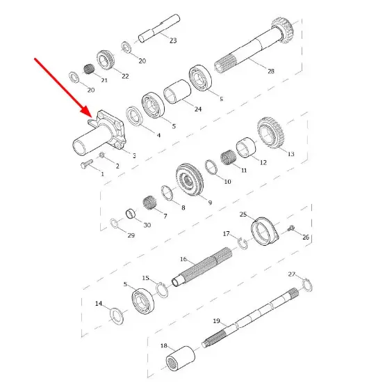 Slika Bearing housing TE250.361F-01