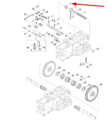 Slika Differential lock clutch TE250.372F-05