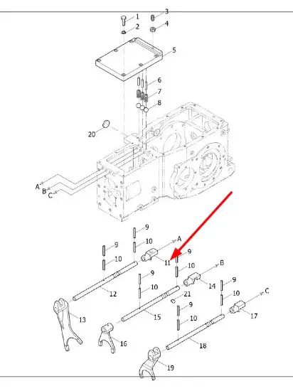 Slika TE250.373F-11 Field/Road Gear Guide End