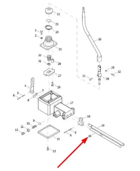 Slika Gear shift shaft TE250.373F.1-05