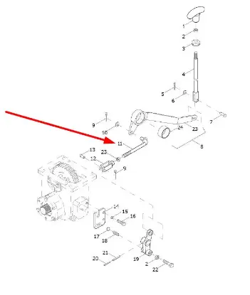 Slika Lever rod M10 x 1.0 x L-117 mm TE254.423A.4