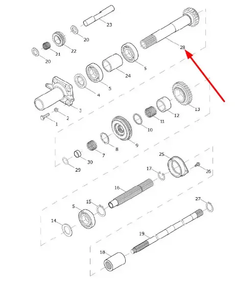 Slika Pinion TE2S361010005K