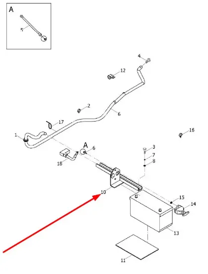 Slika Battery mount TE2S485010002K