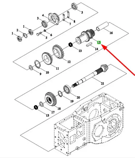 Slika Third and fourth gear TE300.371-06a