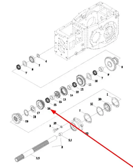 Slika 300.371rd gear TE07-XNUMX