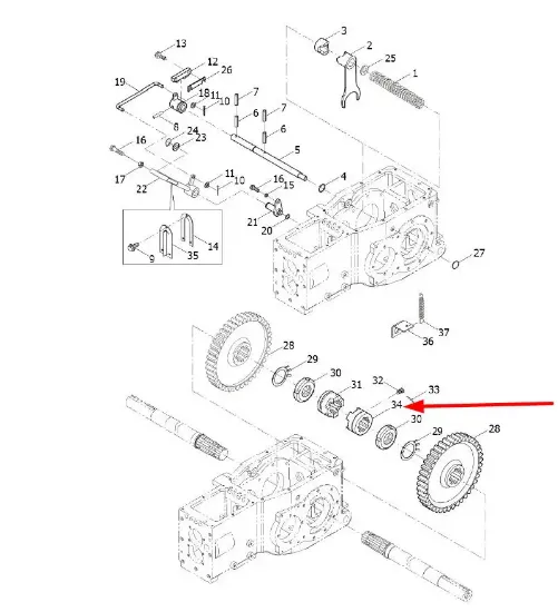 Slika Left dog clutch TE300.372-04