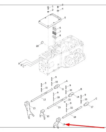 Slika Gear fork I-II TE300.373-01