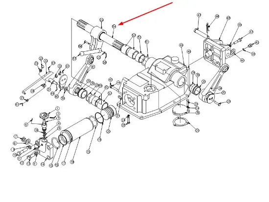 Slika Rear linkage shaft TE300.55.103