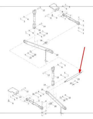 Slika TE300.56-04 linkage lower arm axle